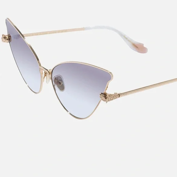 Camilla “Head in the Clouds” brown gold exaggerated boho cat eye sunglasses - Picture 4 of 6
